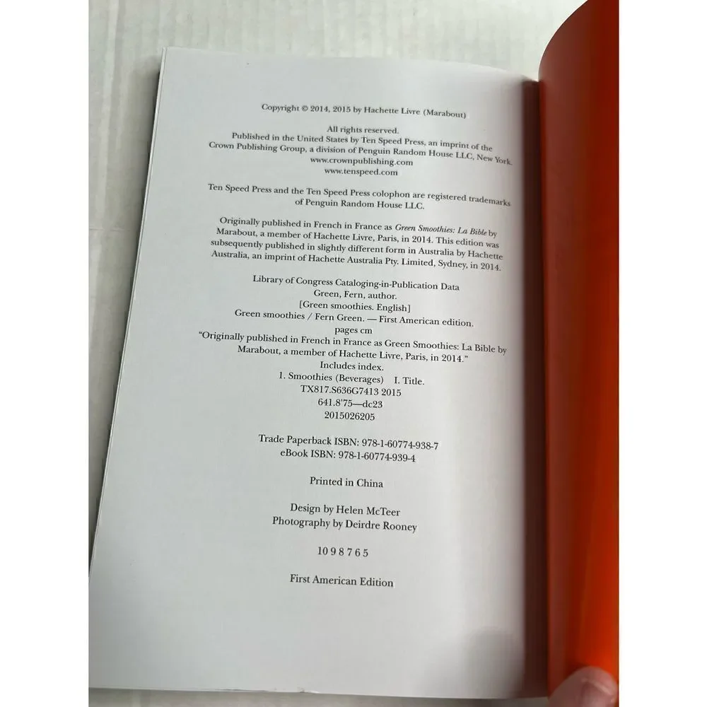 3/$15 or 5/$20 Green Smoothies paperback book